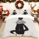 thumbnail image 1 of Cat Ear Trendy Print Quilt Cover Set Theme Bedding Quilt Cover Pillowcase Set Soft Comfortable Suitable for Home And Bedroom Guest, 1 of 1