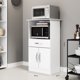 thumbnail image 3 of Mueble Cocina Para Microondas Con Puerta Luna Blanco, 3 of 3