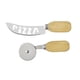 thumbnail image 3 of Set 2 Cortadores De Pizza Cuchillo + Rueda Cortadora - Napoles, 3 of 3