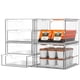 thumbnail image 1 of Organizador de maquillaje Caktraie, acrílico, paquete de 4 cajones, transparente, 1 of 7