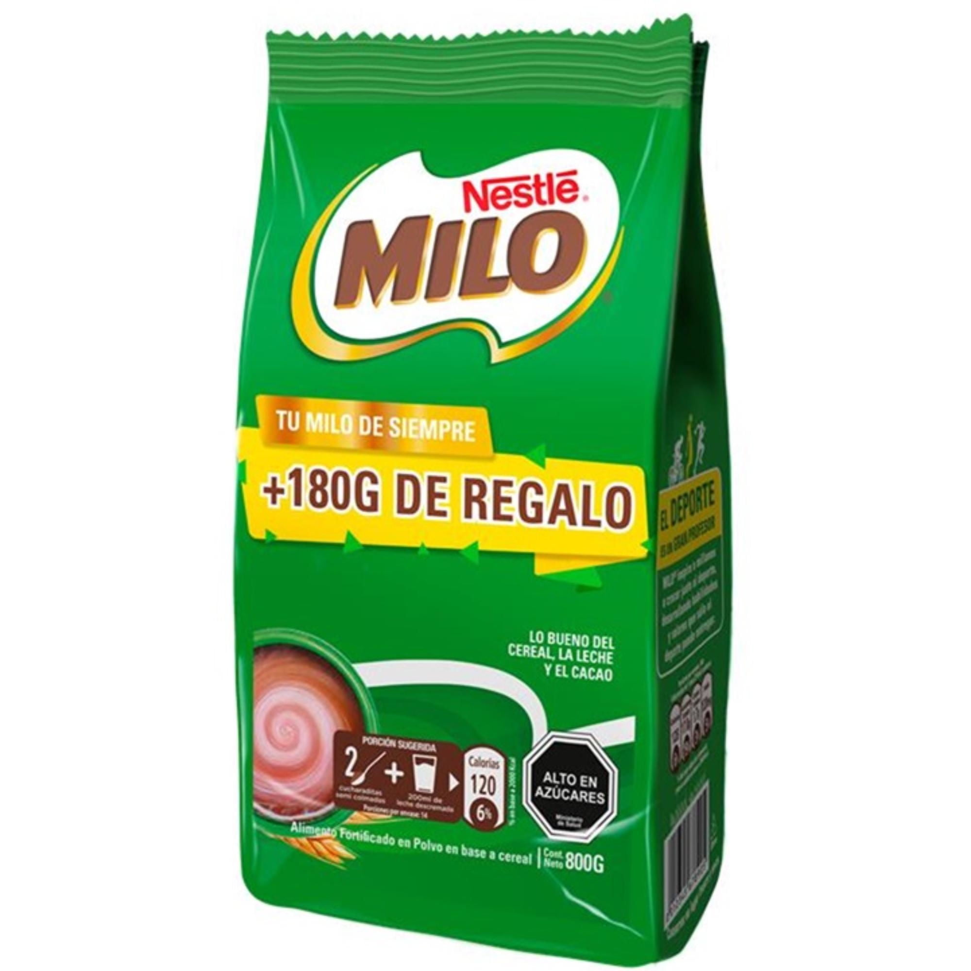 Saborizante Para Leche Chocolate Bolsa 800 g Milo