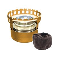 Ioensy - Estufa De Alcohol Mini Horno De Alcohol Compacto Para Viajes Actividades Al Aire Libre Barbacoa Dorado