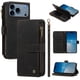thumbnail image 1 of Funda Cartera iPhone 18 Pro Max con Ranuras y Cierre Magnético, Negro, 1 of 6