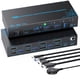 thumbnail image 1 of Conmutador KVM DXchip 4 puertos Dual 4K@60Hz USB‑C PD 100W, 1 of 9