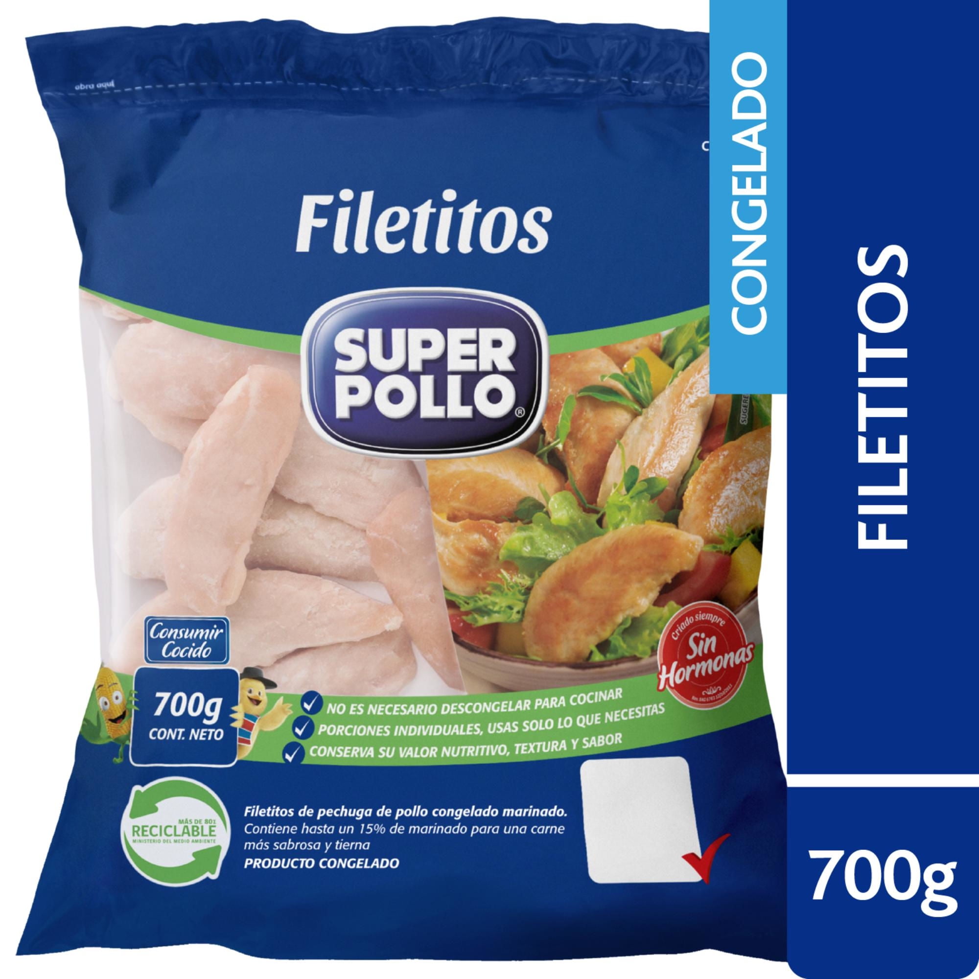 Pollo Filetitos Congelados 700 g Super Pollo