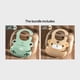 thumbnail image 1 of Acridine Cute 0-6 Years Old Baby Eating Bib Baby Three-dimensional Bib Baby Silicone Rice Pocket Children Waterproof Wash-free Super Soft Bib, 1 of 3