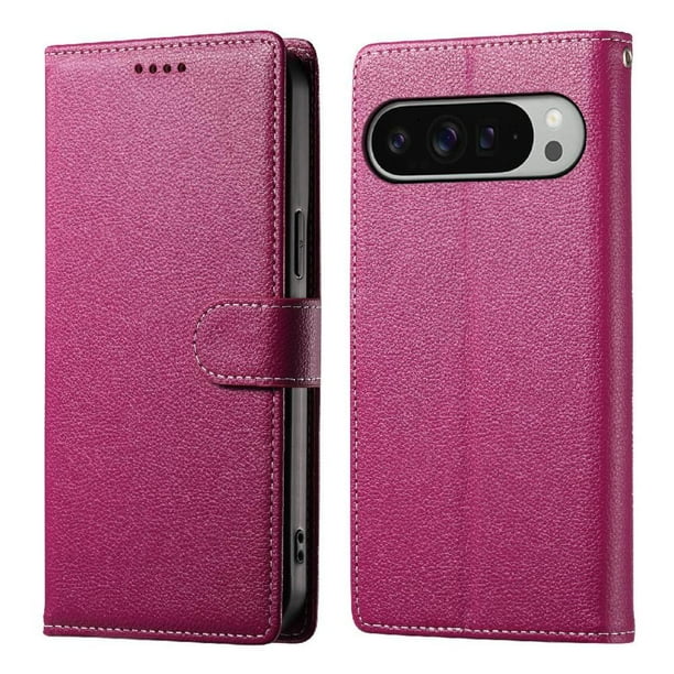 Funda para FOXDOCK Google Pixel 9 Pro XL– Cuero Premium, 3 ranuras para tarjetas, Protección contra impactos