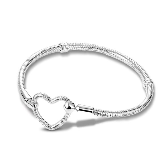 Pulsera ChenYuTe de plata esterlina 925 con cadena tipo serpiente para mujer