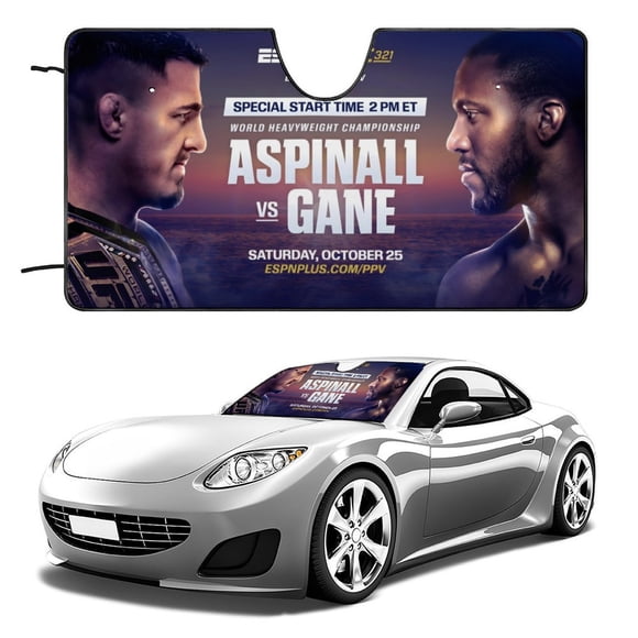UFC Parasol para Parabrisas Delantero Protector Plegable, Visera Solar para Auto Bloquea Rayos UV Mantiene tu Vehículo Fresco 140cm*76cm