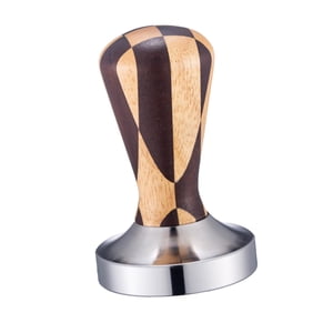 Bothyi - Base Plana De Mango De Madera A Prueba De Herrumbre De Café Premium Para Cafetera Espresso 58Mm