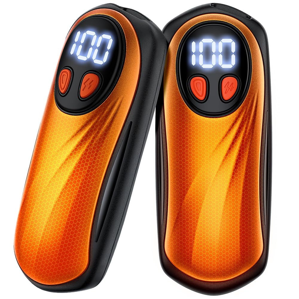 Calentadores De Manos Kileap Recargables, 6000 Mah, Paquete De 2 Con Pantalla De Batería