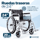 thumbnail image 3 of Silla De Ruedas Plegable  24 Pulgadas Nanofort Soporta 150 Kg Uso Rudo, 3 of 7