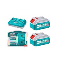 Total Tools - Kit Total 20V 2 Baterias 5 0Ah+Carg Tfbcpk2513