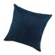 thumbnail image 3 of Funda de almohada con terciopelo de gamuza en color liso Funda de almohada decorativa Azul oscuro-45x45cm, 3 of 5