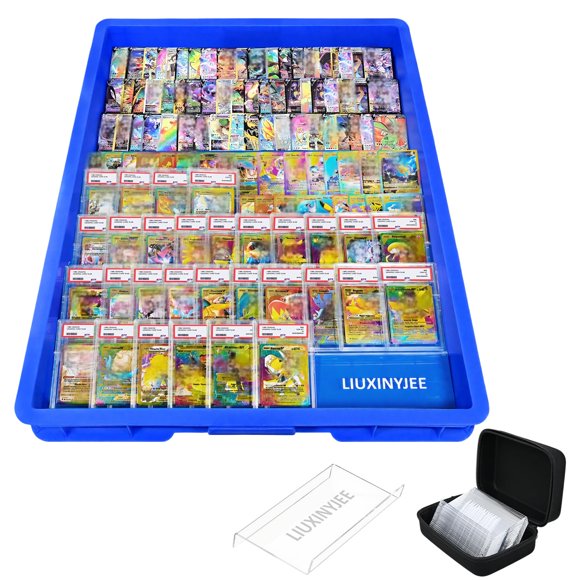 Elevadores Transparentes para Cartas LIUXINYJEE 24 unidades con Estuche de Transporte