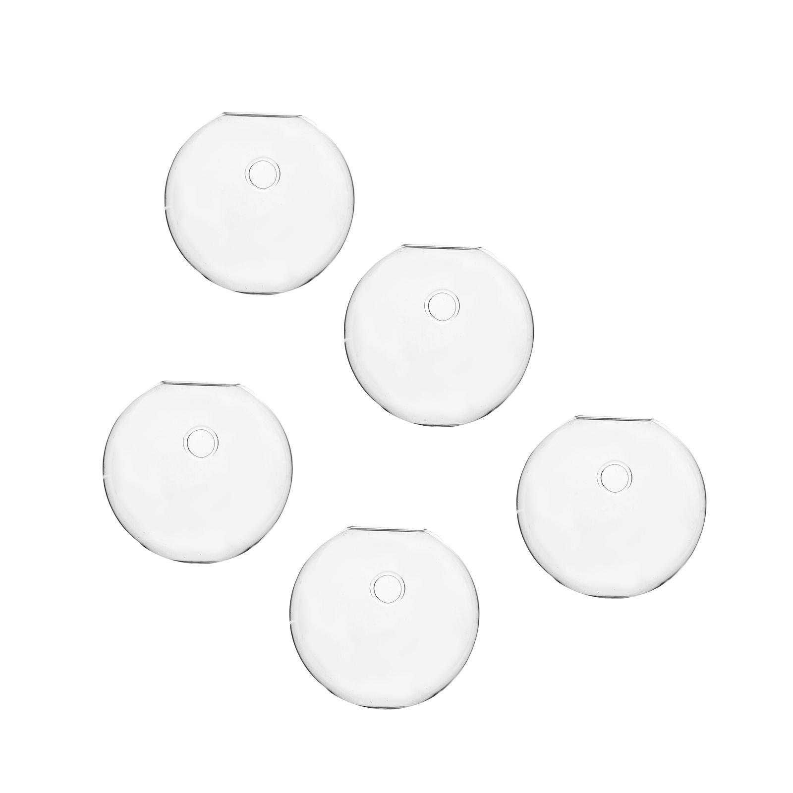 Magideal - 5 Piezas De Jarrón Hidropónico De Terrario De Flores, Decoración Pequeña, Jarrón Con Gancho, Ganchos De Pared, Macetero Para Cafetería, Baño, Sala De 8Cm