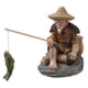 thumbnail image 1 of Estatuillas De Pescador Estatua De Jardín Figura En Miniatura Escultura Para Interiores Y Exteriores, 1 of 3