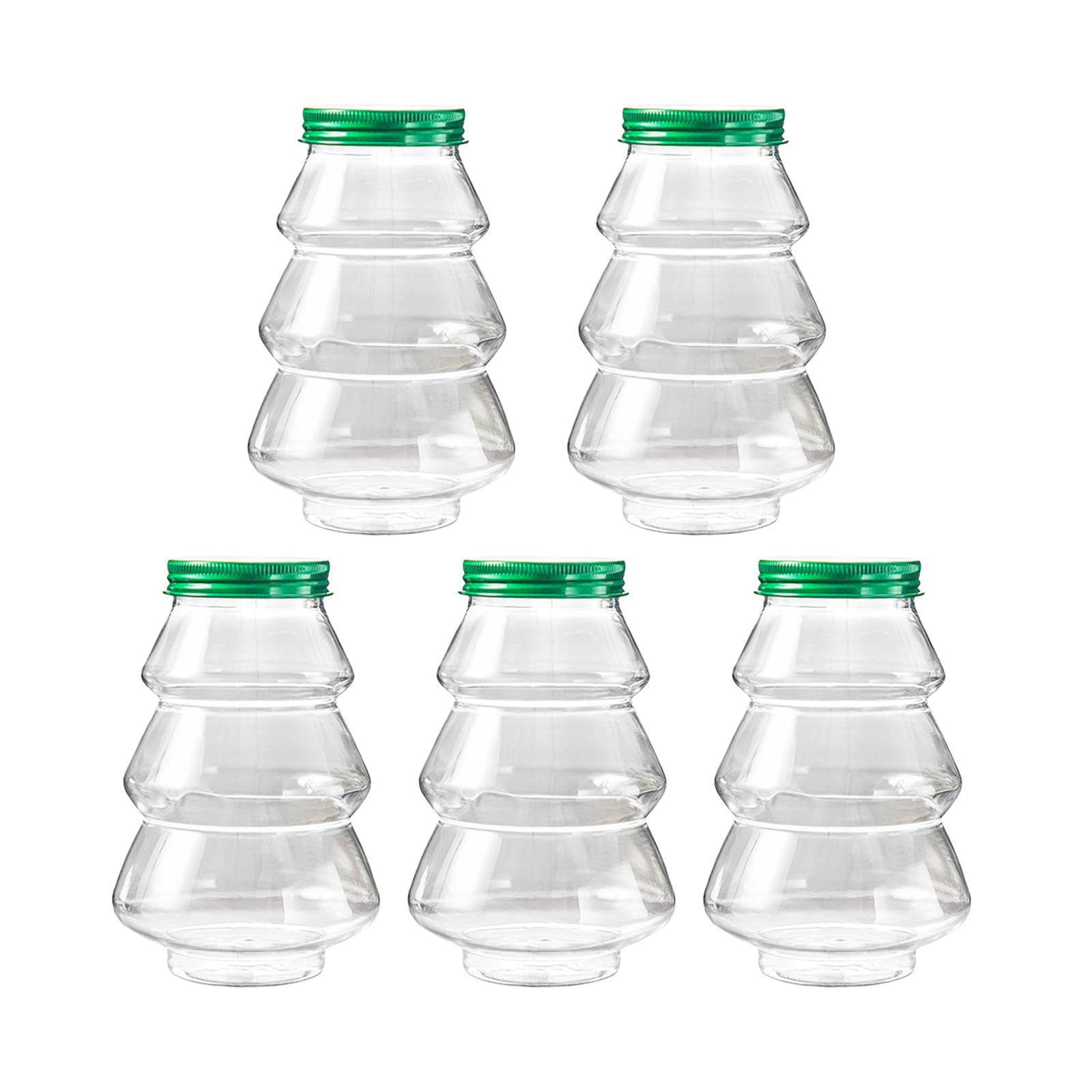 Bothyi - 5 Piezas De Tarro De Galletas Con Forma De Árbol De Navidad Para Fiestas Navideñas, Cocinas, Tapa Verde