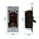 thumbnail image 4 of Interruptor regulador Leviton TSL01-10B Marrón 150 W 120 V, 4 of 7