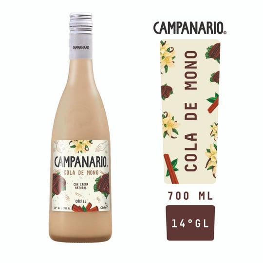 Licor Cola De Mono 14° Botella 700 ml Campanario