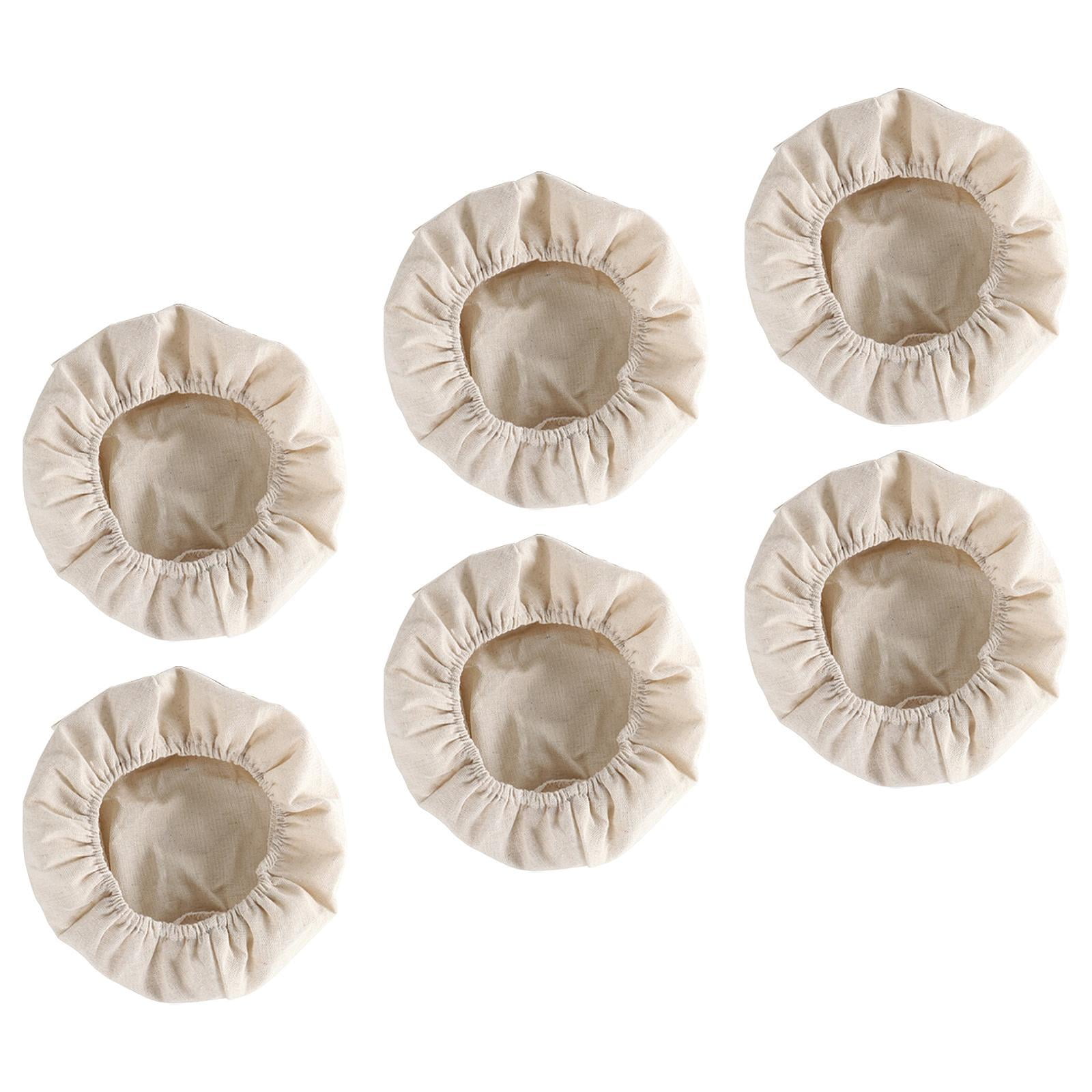 Bothyi - 6 Piezas De Cestas Para Fermentación De Pan, Forro De Tela, Cesta Para Masa De Hornear, Cubierta Para Escritorio S