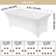 thumbnail image 2 of Mantel Utopia Kitchen Spandex, paquete de 2 unidades, 6 pies, blanco, 2 of 9