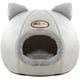 thumbnail image 1 of Cama para gatos, cómoda y profunda para dormir en invierno, pequeña alfombra, cesta para casa de gato, tienda de campaña para mascotas, acogedoras camas cueva para interior, casa para perros y gatos (, 1 of 7