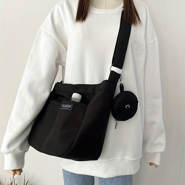 Women's Minimalist Crossbody Bag, Lightweight Preppy Shoulder Bag, All-Match Bag