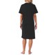 thumbnail image 3 of INSPIRE CHIC Camiseta de Mujer Vestido de Pijama Ropa de Casa con Puños Enrollados y Abertura Lateral M Negro, 3 of 6