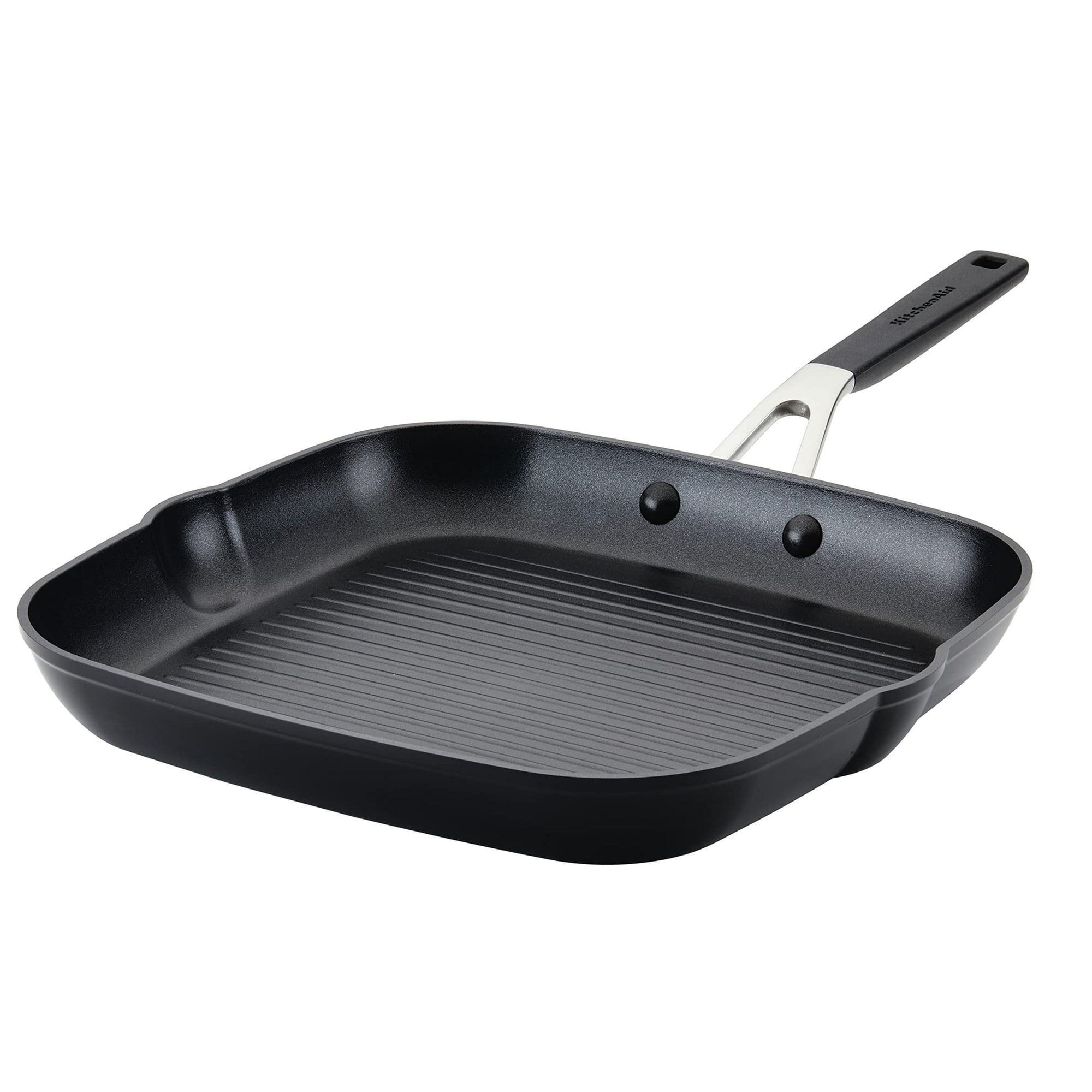 Sartén Y Plancha Kitchenaid, Anodizado Duro, Antiadherente, 28 Cm