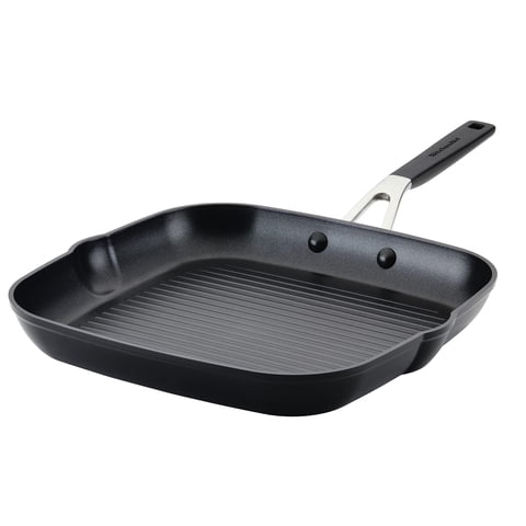 Sartén Y Plancha Kitchenaid, Anodizado Duro, Antiadherente, 28 Cm