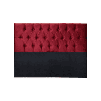 Importclick - Respaldo Super King Piso Capitone Premiun 200X140 Cm Rojo Felpa