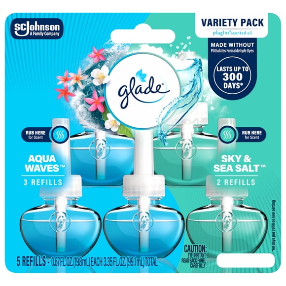 Ambientador Glade PlugIns Aqua Waves Cielo y Sal Marina 198 ml