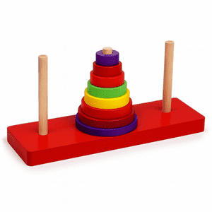Genérico - Juguete Bebé Sensorial Torre De Madera Hanoi