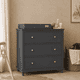 thumbnail image 2 of Cómoda Mudador "Tricahue" 3 Cajones Mueble de Lenga Natural - Gris Grafito - 100x40x90 cm, 2 of 3