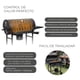 thumbnail image 5 of Parrilla Tambor a Carbón Relan BBQ Black con Tapa y Ruedas, 5 of 16