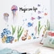 thumbnail image 2 of 1pc Wall Decal, Magic Sea Life Wall Sticker, Removable Decorative Sticker For Children's Room Toilet Bathroom Tile Wall, Home Decor, 2 of 3