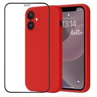 Mar Cases - Carcasa Funda Para Iphone 17 Silicona Rojo + Mica