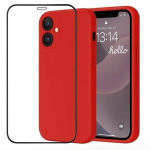 Mar Cases - Carcasa Funda Para Iphone 17 Silicona Rojo + Mica