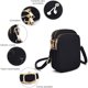thumbnail image 4 of Pequeños Bolsos De Cuerpo Cruzado Para Mujeres Mini Bandolera Satchel Teléfono Celular Monedero Bolsa De Hombro Impermeable Con Cremallera De 3 Capas Cartera, 4 of 6