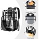 thumbnail image 2 of Mochila transparente PAMANO de PVC resistente para escuela, 2 of 3