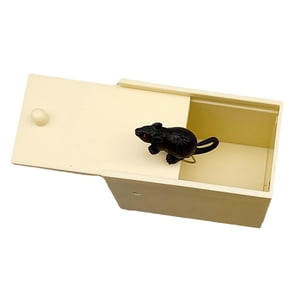 Magideal - Caja De Madera De Juguete De Miedo, Regalos Divertidos De Miedo, Cajas De Bromas Prácticas Divertidas, Sorpresa Para El Escenario Ratones