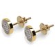 thumbnail image 1 of Arete TOPGRILLZ Chapado en Oro 14K con Cierre de Tornillo y Piedra de 7 mm, 1 of 7