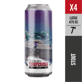 Pack x04 Torpedera, 7° (Stout) - Cerveza artesanal Valparaiso- 475 mL
