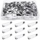thumbnail image 1 of 100 pasadores para broche plateados con cierre de seguridad para insignias y manualidades, 1 of 3