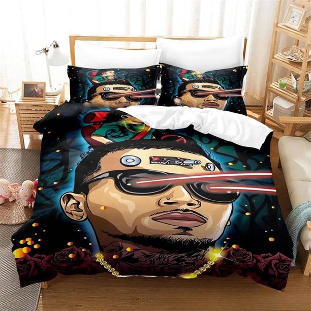 Chris Brown Bedding SetDuvet Cover Comforter Bed Set Quilt Cover Pillowcase Boys Girls Adults