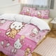 thumbnail image 3 of 3 Piece Bedding SetCandy Hello KittyComforter Set for Kids Boys Teen Tween 3D Lightweight Microfiber Bedding Sets, 3 of 5