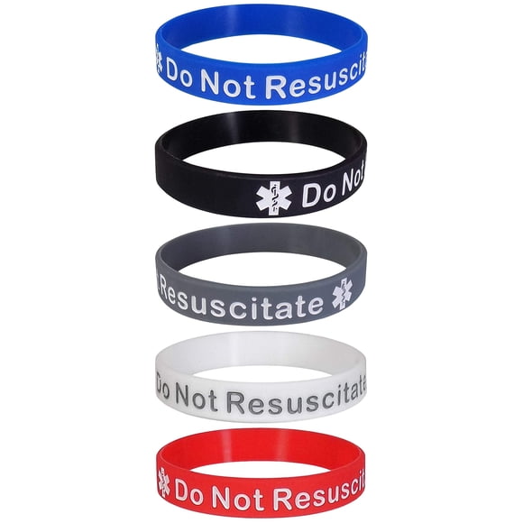 Pulsera de Alerta Médica Max Petals "NO REANIMAR" - Pack de 5