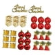 thumbnail image 1 of 32 Adornos Colgantes Para árbol De Navidad, Decoración Navideña Para Aniversario, Patio, Vacaciones, Dorado Y Rojo, 1 of 3