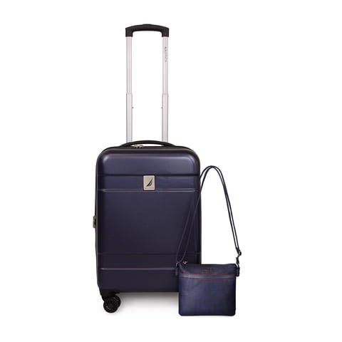 Nautica - Pack Maleta Cabina S (10 Kg) Bora Azul + Bandolera Leeway Azul-Rojo